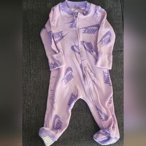 Nike Kids Lavender and Violet Footie